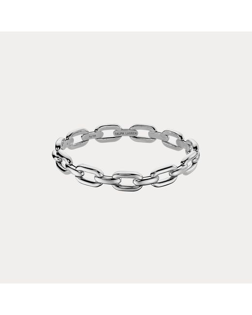 Ralph Lauren White Sterling Silver Chain Bracelet