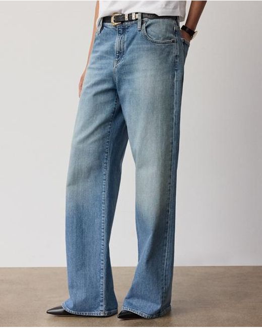 Ralph Lauren Blue Mercer Relaxed Wide-Leg Jean
