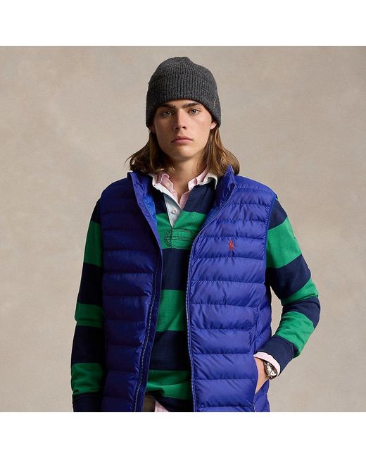 Polo Ralph Lauren Blue The Colden Packable Gilet for men