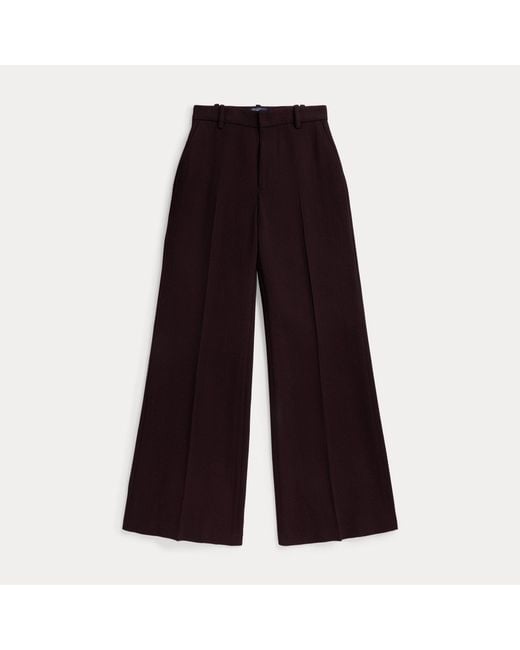 Polo Ralph Lauren Purple Beaton Wool Crepe Trouser