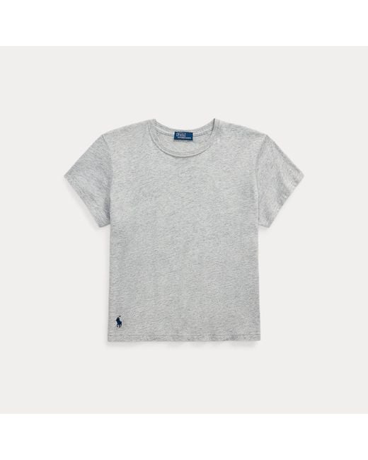 Polo Ralph Lauren Gray Classic Shrunken Fit Jersey T-Shirt