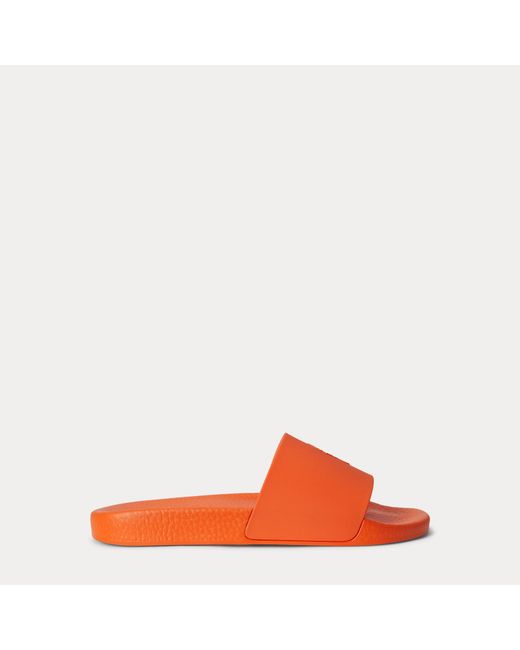 Polo Ralph Lauren Orange Signature Pony Slide for men