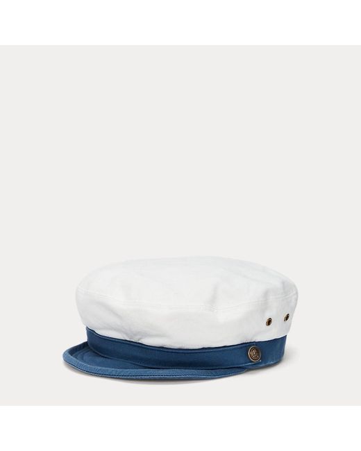 Cappellino in twill nautico bicolore di Polo Ralph Lauren in Blue da Uomo