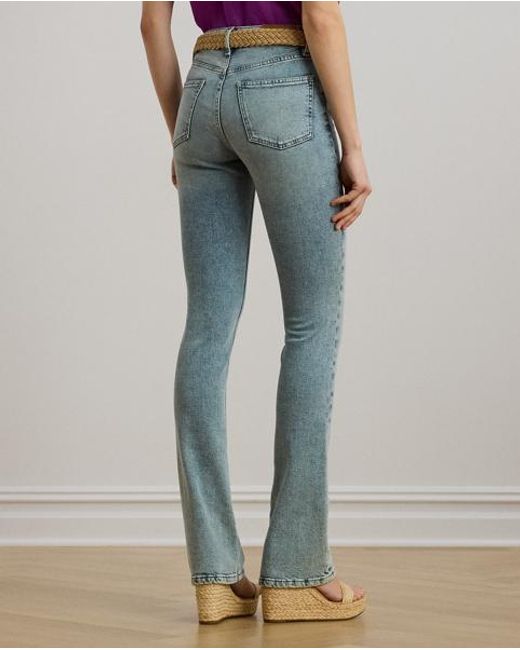 Jean Bootcut Taille Haute Ralph Lauren en coloris Blue