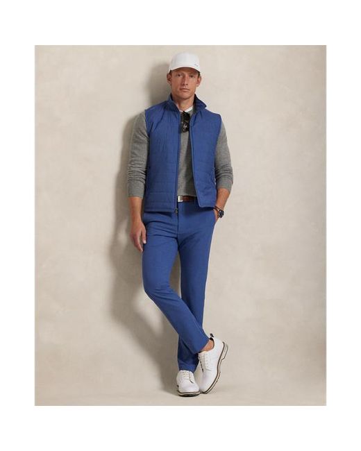 Ralph Lauren Blue Slim Fit Performance Trouser for men