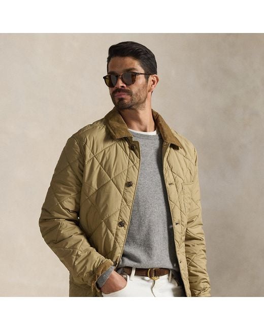 Polo Ralph Lauren Natural Ralph Lauren The Hurston Quilted Utility Jacket for men