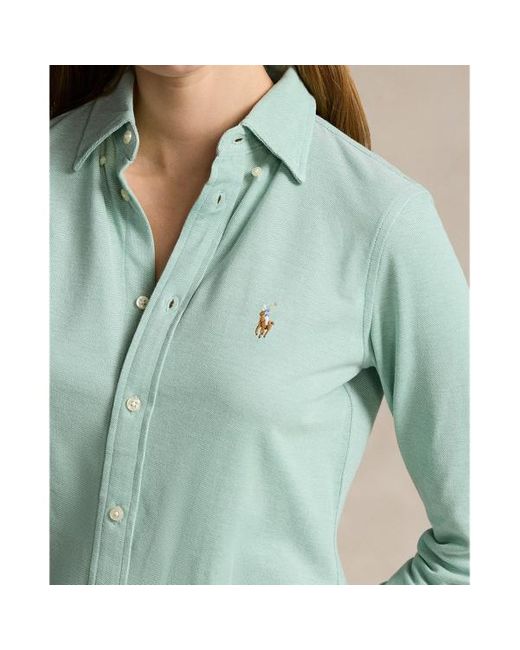 Camicia Oxford in cotone Slim-Fit di Polo Ralph Lauren in Blue