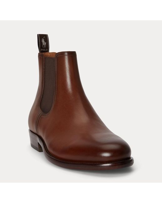Polo Ralph Lauren Brown Owen Leather Chelsea Boot for men