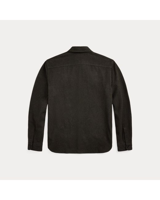 RRL Angerautes Arbeitshemd Mit Mikro-Karo in Black für Herren