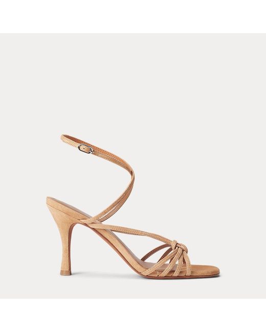 Polo Ralph Lauren Pink Suede Knotted Sandal