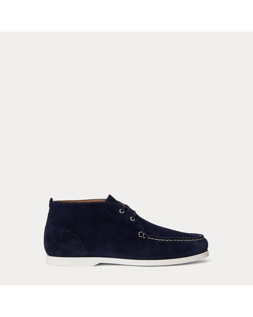 Polo Ralph Lauren Blue Merton Suede Chukka Loafer for men