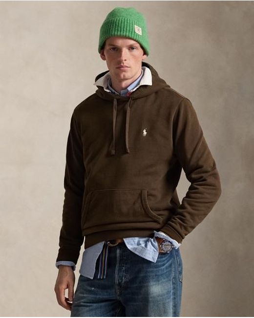 Polo Ralph Lauren Brown Loopback Fleece Hoodie for men