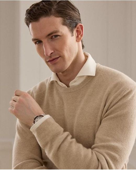 Ralph Lauren Natural Textured Cashmere Jumper for men