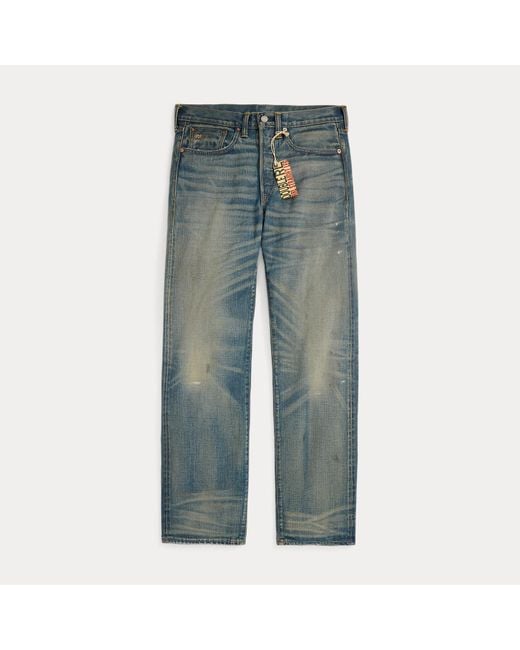 Ralph Lauren Blue Straight Fit Milner Selvedge Jean for men