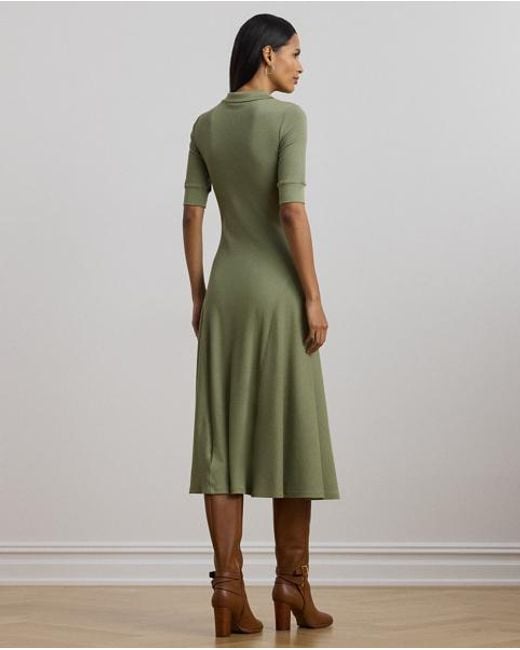 Ralph Lauren Green Polokleid Aus Baumwollmischung