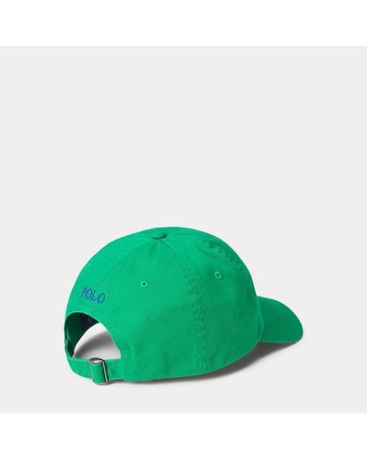 Polo Ralph Lauren Green Cotton Chino Ball Cap