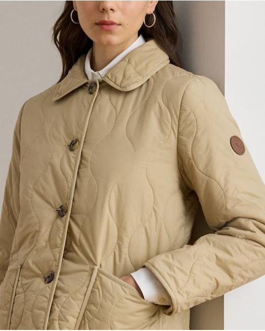 Ralph Lauren Natural Jacke Mit Zwiebelsteppung