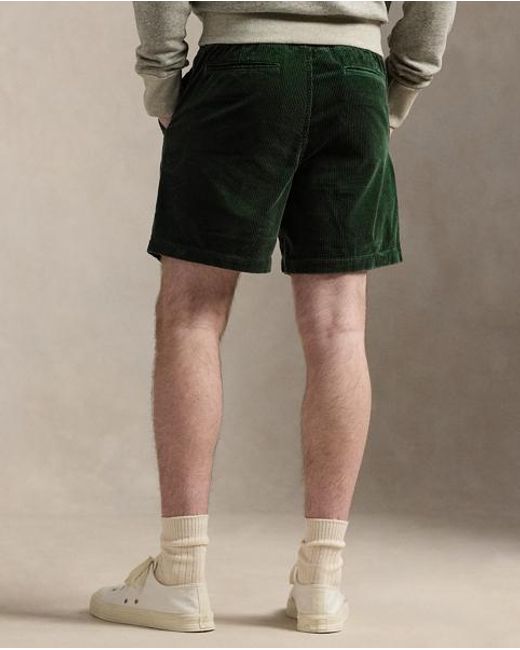 Polo Ralph Lauren Green 15 Cm Polo Prepster Corduroy Short for men