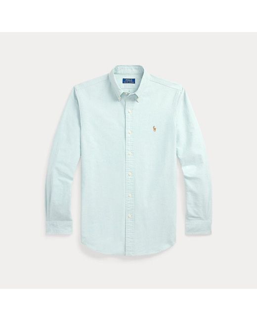 Polo Ralph Lauren Custom Fit Oxford Overhemd in het Blue voor heren