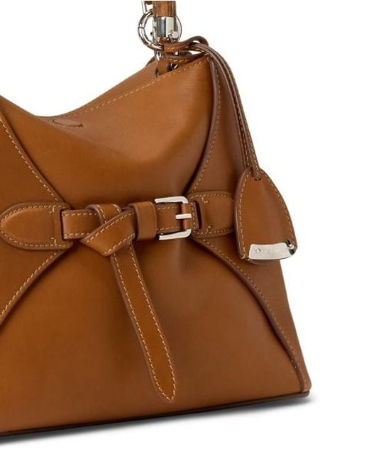 Ralph Lauren Brown The Ralph Calfskin Top Handle