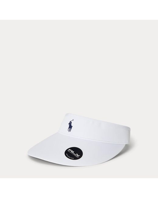 Ralph Lauren White Embroidered Pony Visor