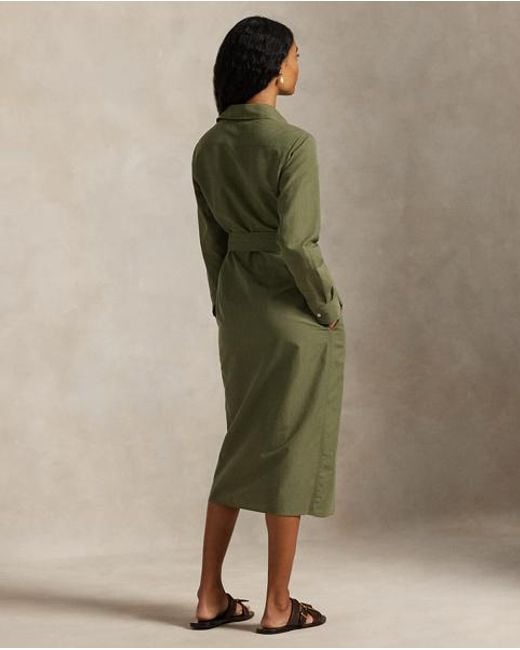 Polo Ralph Lauren Green Dress With Belt
