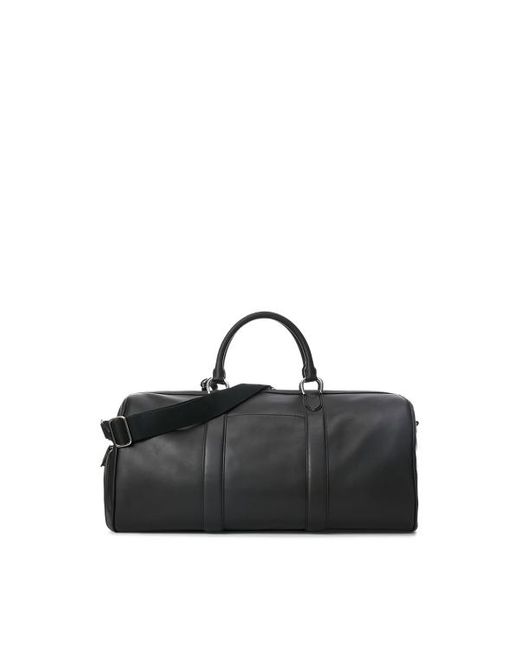 Polo Ralph Lauren Black Smooth Leather Duffel for men