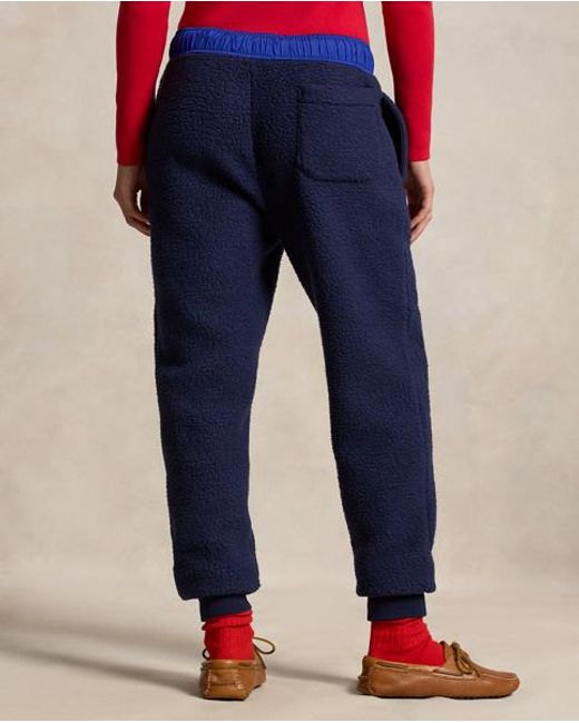 Polo Ralph Lauren Blue Flag Fleece Tracksuit Bottoms for men