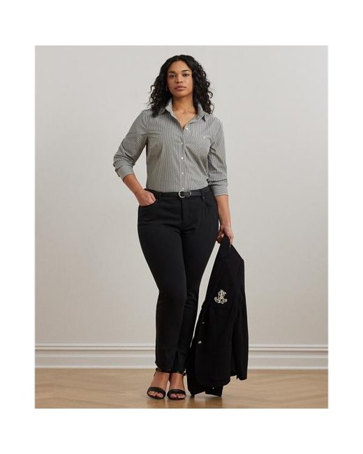 Ralph Lauren Gray Ralph Lauren Striped Easy Care Cotton Shirt