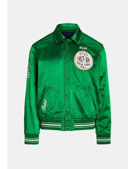 Veste universitaire réversible Polo Ralph Lauren pour homme en coloris Green