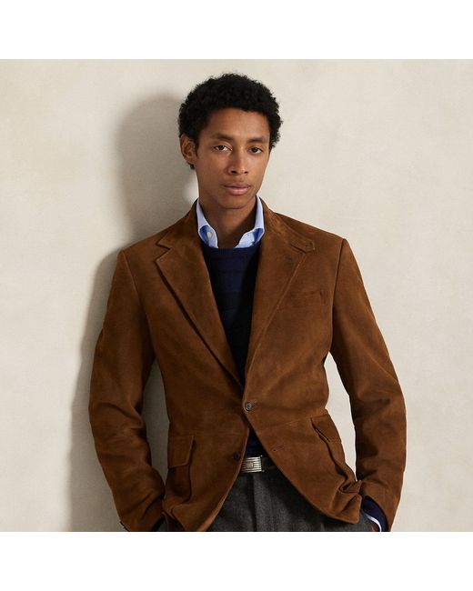 Ralph Lauren Brown The Rl67 Suede Jacket for men