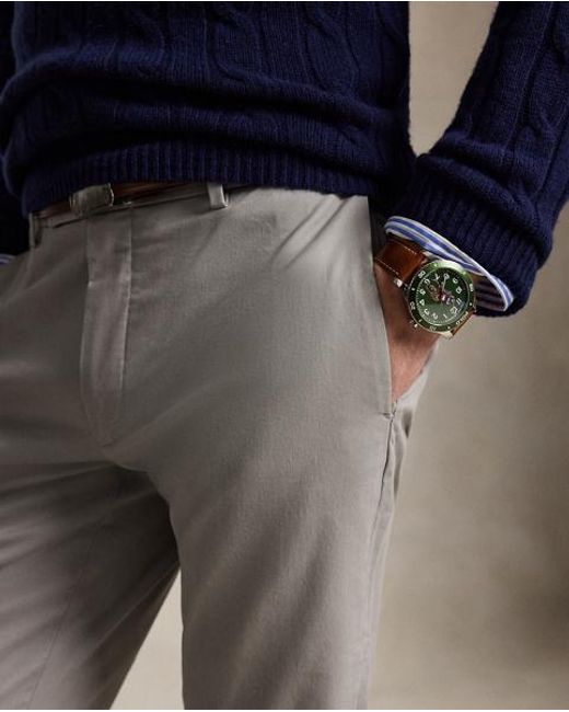 Polo Ralph Lauren Blue Greenwich Slim Fit Stretch Chino Trouser for men