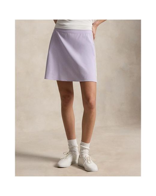 Ralph Lauren Purple Snapped Side Hem Performance Skort