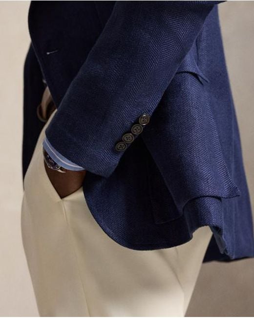 Polo Ralph Lauren Blue The Rl67 Summer Tweed Jacket for men
