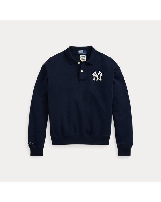 Polo Ralph Lauren Blue Polo Ralph Lauren Lauren Yankees Fleece Polo