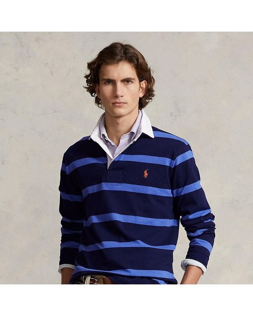 Ralph Lauren The Iconic Rugby Shirt in Blue for Men | Lyst