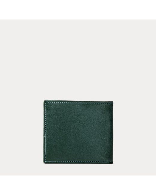 Polo Ralph Lauren Green Wimbledon Leather Billfold Wallet for men