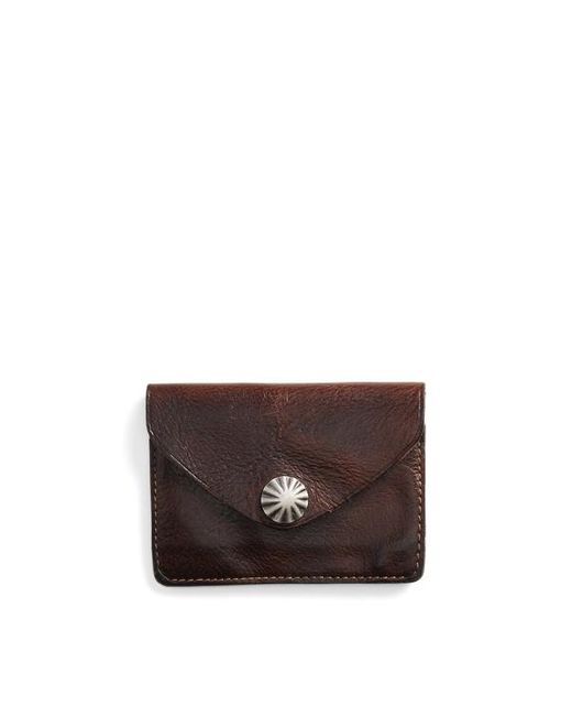 RRL Brown Leather Card Case for men