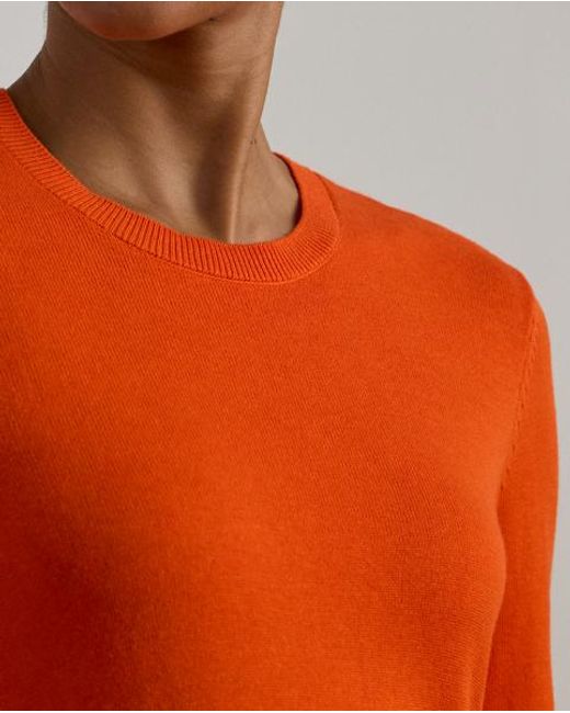 Ralph Lauren Orange Ralph Lauren Cotton-blend Sweater