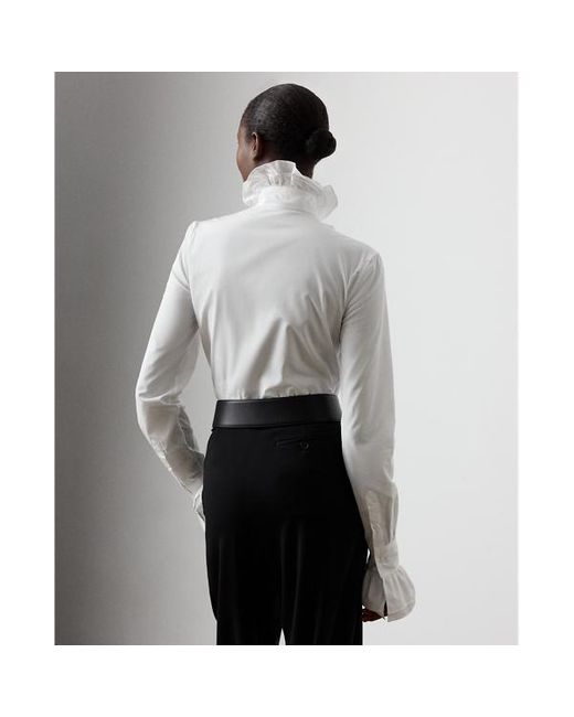 Camicia Dolley in popeline di cotone di Ralph Lauren in White