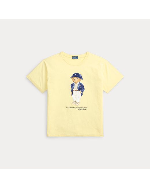 Polo Ralph Lauren Natural Polo Bear Cotton Jersey T-Shirt