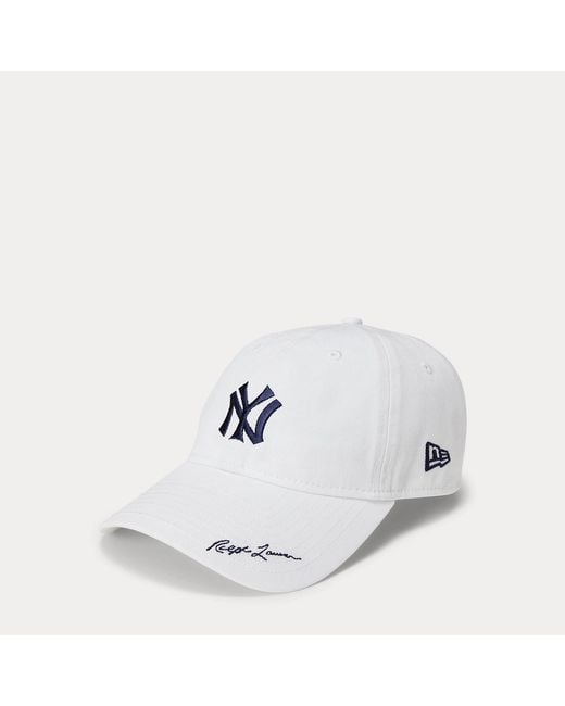 Polo Ralph Lauren White Polo Ralph Lauren Lauren Yankees Twill Cap for men