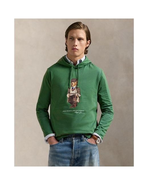 Polo Ralph Lauren Green Polo Bear Jersey Hooded T-Shirt for men