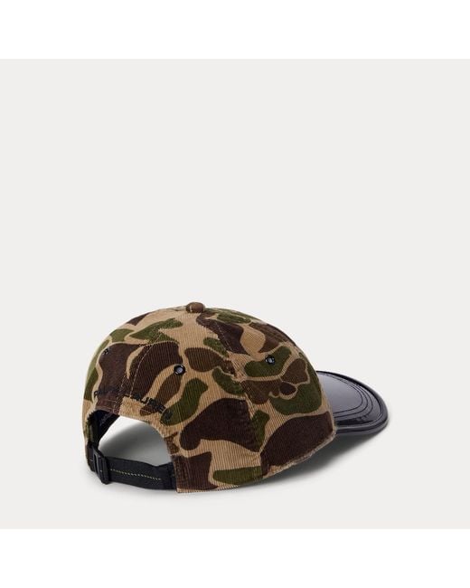 Polo Ralph Lauren Green Camo-Print Long-Bill Cap for men
