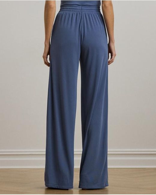 Ralph Lauren Ralph Lauren Stretch Jersey Wide-Leg Drawcord Pant in