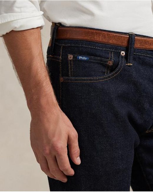 Polo Ralph Lauren Blue Sullivan Slim Stretch Selvedge Jean for men