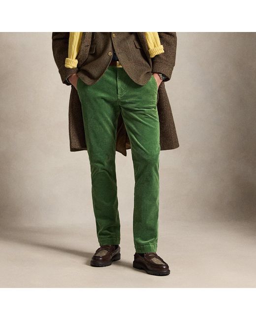 Polo Ralph Lauren Black Bedford Straight Fit Corduroy Trousers for men