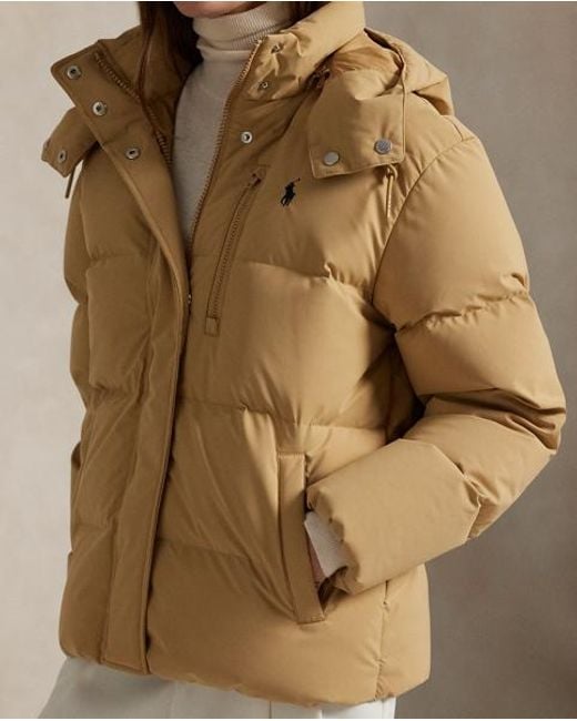 Chaqueta Acolchada De Plumón Polo Ralph Lauren de color Brown