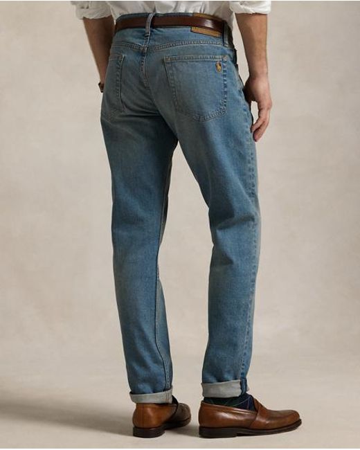 Polo Ralph Lauren Blue Parkside Active Taper Stretch Jeans for men