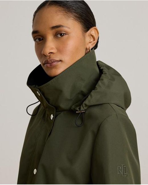 Ralph Lauren Green Hooded Funnelneck Anorak